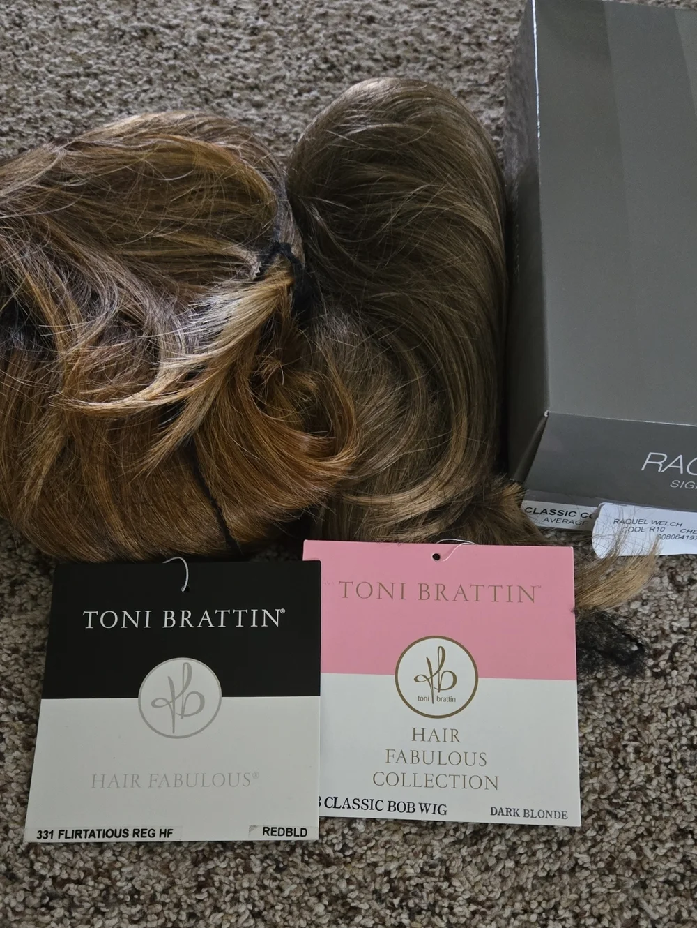 HUGE Lot Of Wigs. NWT. Raquel Welch, Toni Brattin, & a free used Rene Of Paris - Picture 3 of 12